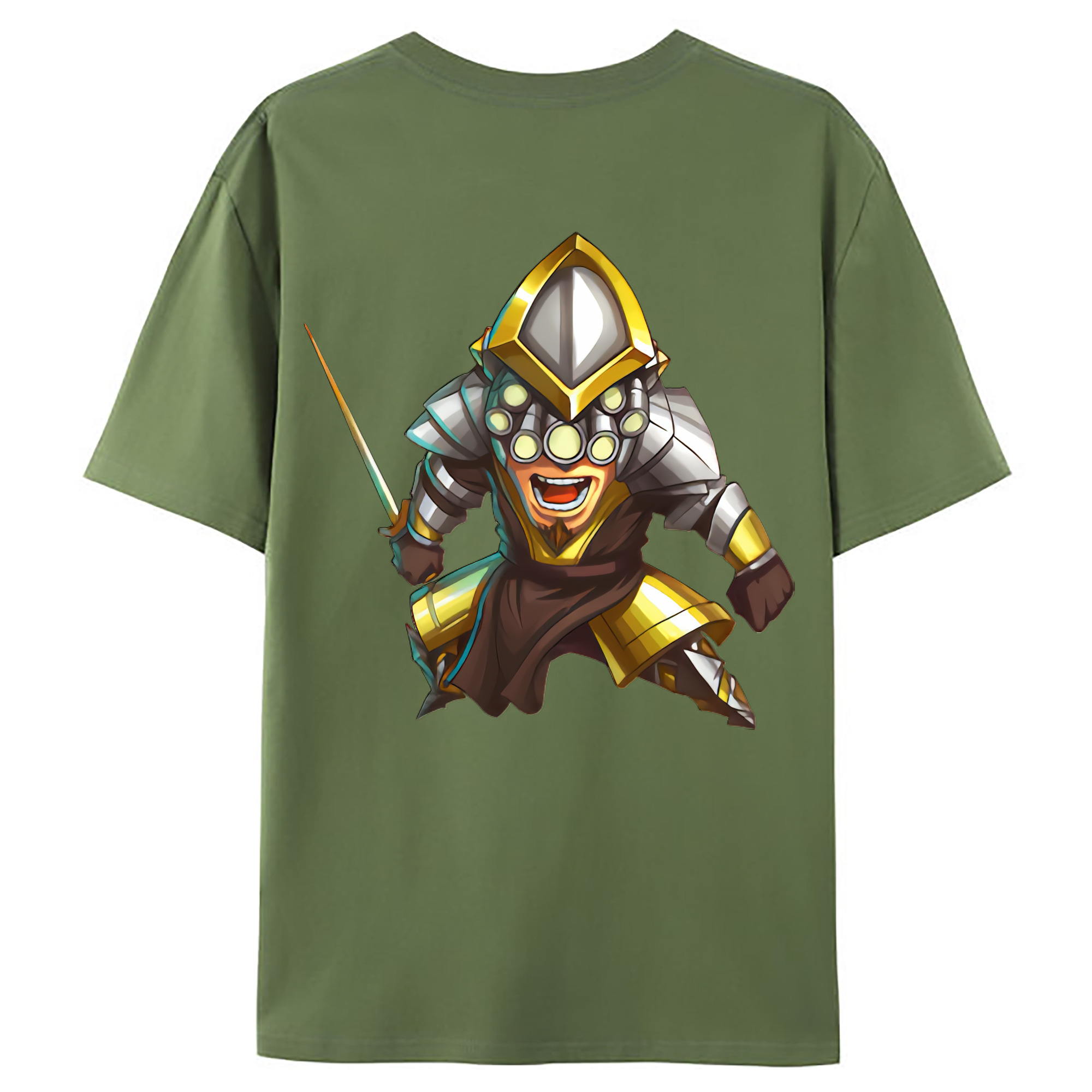 （画像用） リーグ・オブ・レジェンド League of Legends LOL 綿100％ メンズ半袖Tシャツ（バックプリント） 通気性